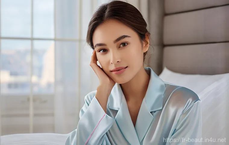 피부 재생을 위한 수면 팩 추천 - **Prompt for Hydrating & Plumping Effect:**
"A serene young woman in her late 20s, with a fresh,...