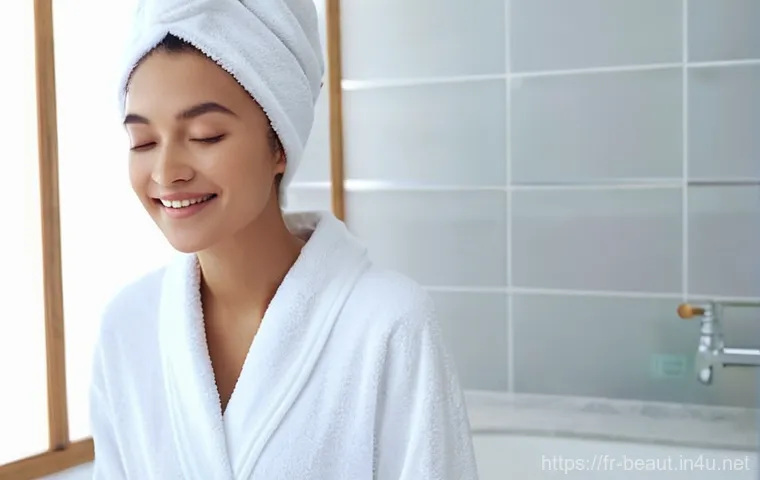 민감 피부용 쿨링 팩 추천 - **Prompt 1: Instant Freshness Gel Mask**
"A serene young woman, in her late 20s, with fair, sens...